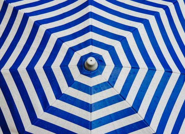 Blue Summer Umbrella